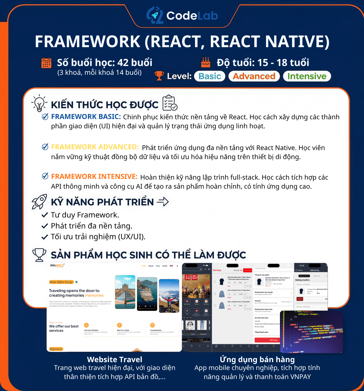 Framework (React, React Native)