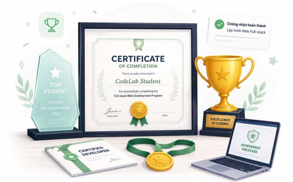 Chứng chỉ và giải thưởng lập trình tại CodeLab
