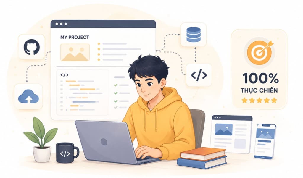 Học viên CodeLab làm dự án web và ứng dụng thực tế